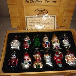 Thomas Pacconi museum series blown glass ornaments